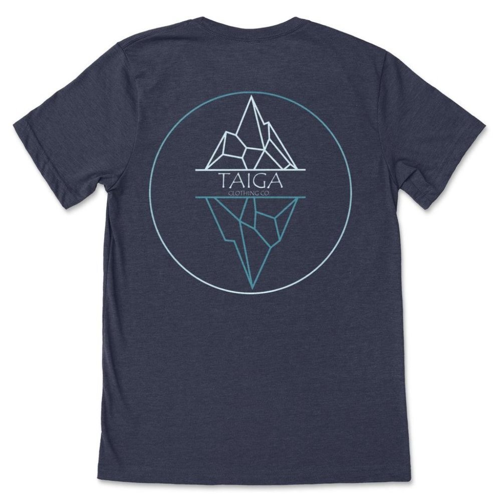Iceberg Geometric Navy Buffalo Tee Bison Graphic